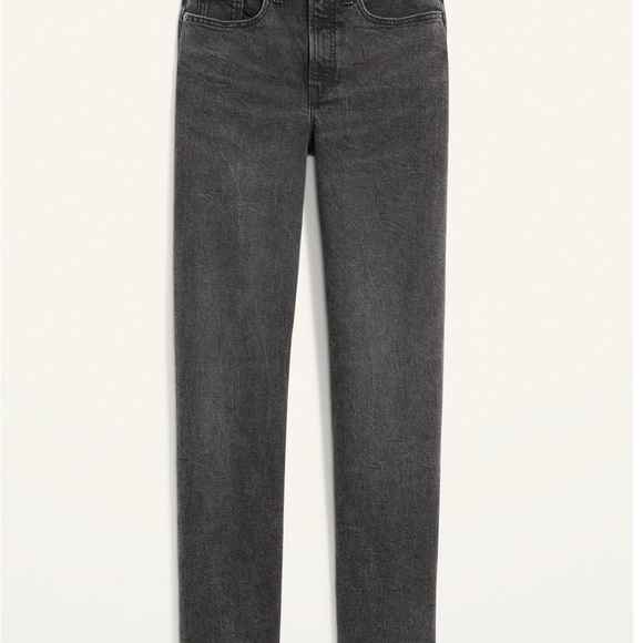 Old Navy High Waisted OG Loose Gray Cut off Jeans - Picture 2 of 5